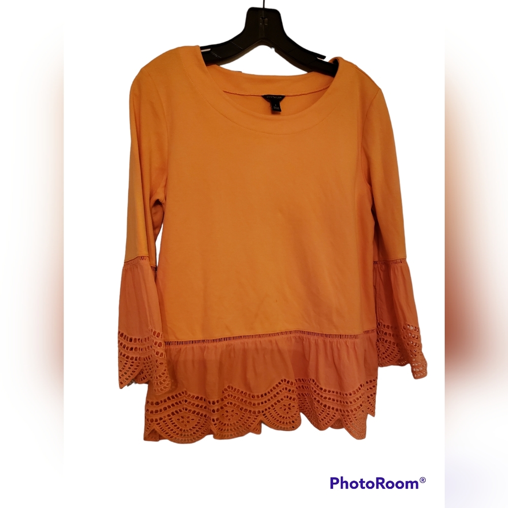 Ann Taylor casual orange top.